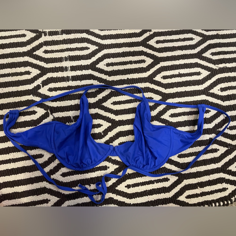 Blue Bikini Top